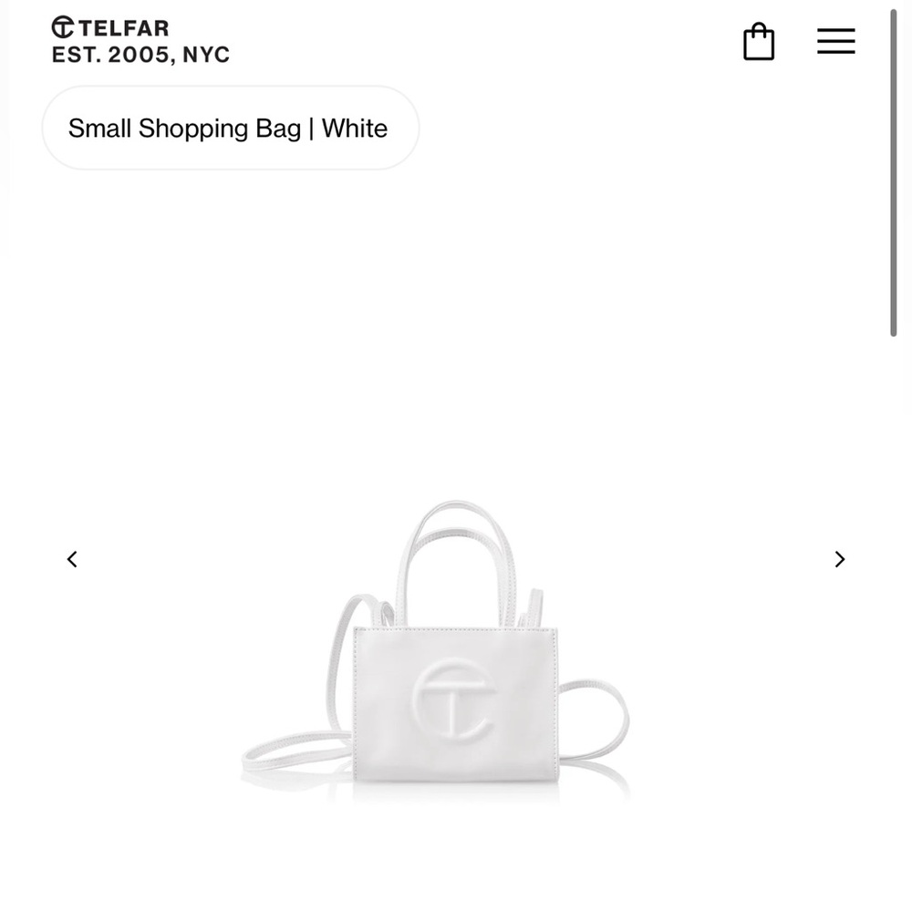 Telfar Small Shopping Bag | White